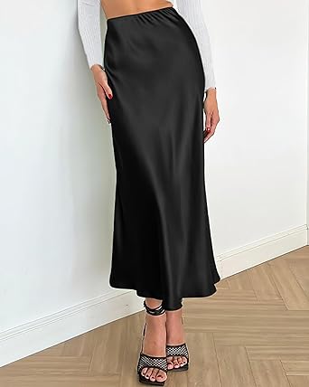 elegant satin maxi skirt elegant satin maxi skirt